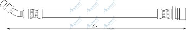 APEC BRAKING Тормозной шланг HOS4003